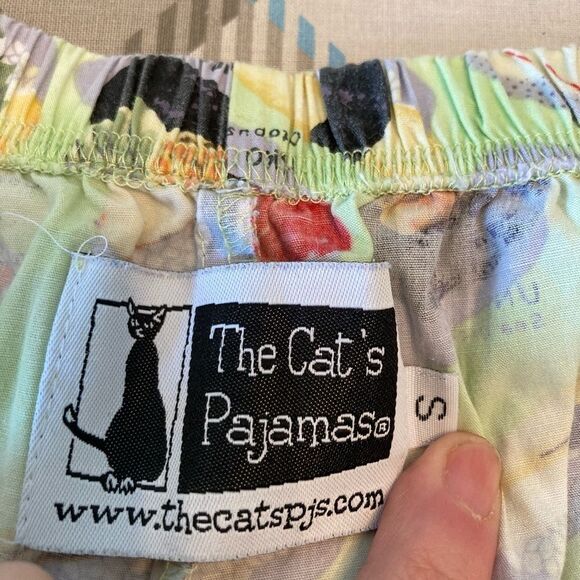 The Cat’sPajamas RARE SET Sushi Print Top & pants VTG mint condition oversized - Picture 13 of 15